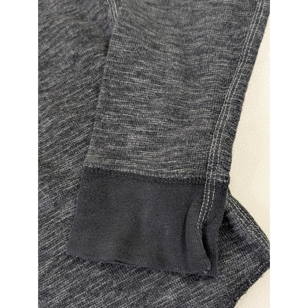 American Eagle Heritage Classic Fit Thermal Shirt Mens S Black Y2K Preppy Grunge - Picture 3 of 10